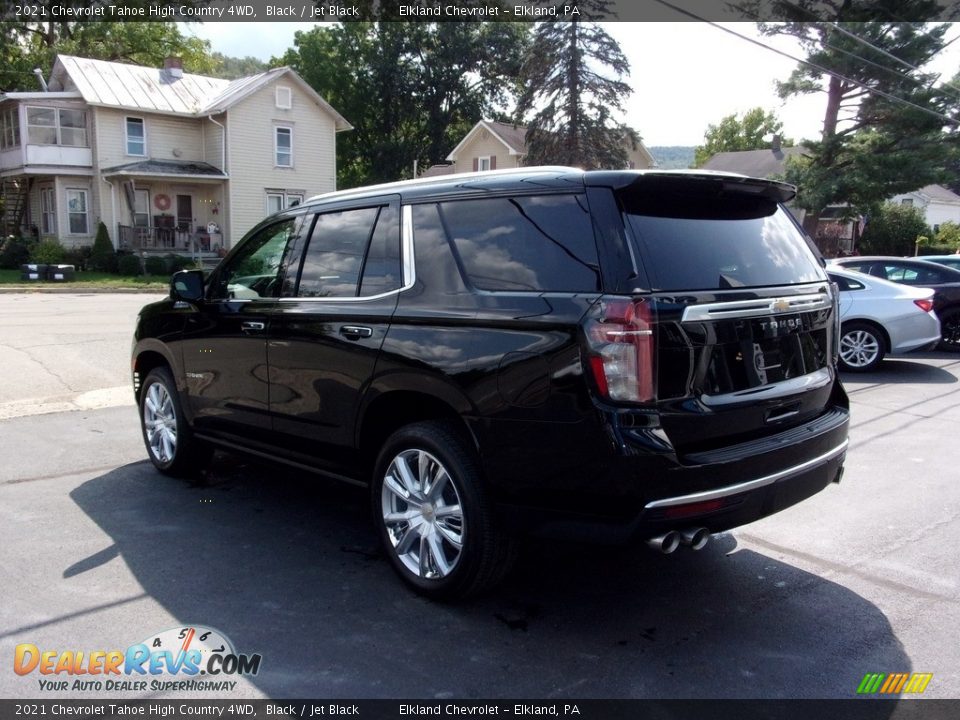 2021 Chevrolet Tahoe High Country 4WD Black / Jet Black Photo #7