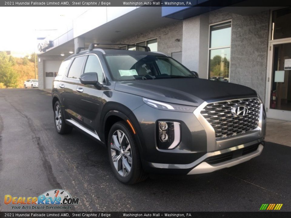 2021 Hyundai Palisade Limited AWD Steel Graphite / Beige Photo #1