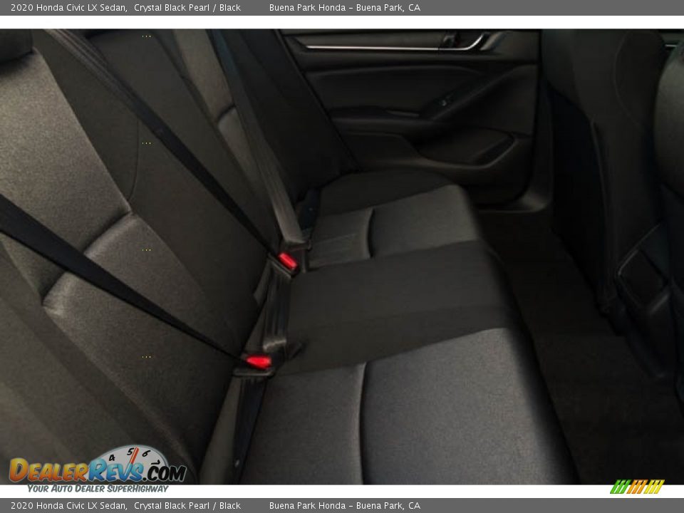 2020 Honda Civic LX Sedan Crystal Black Pearl / Black Photo #29