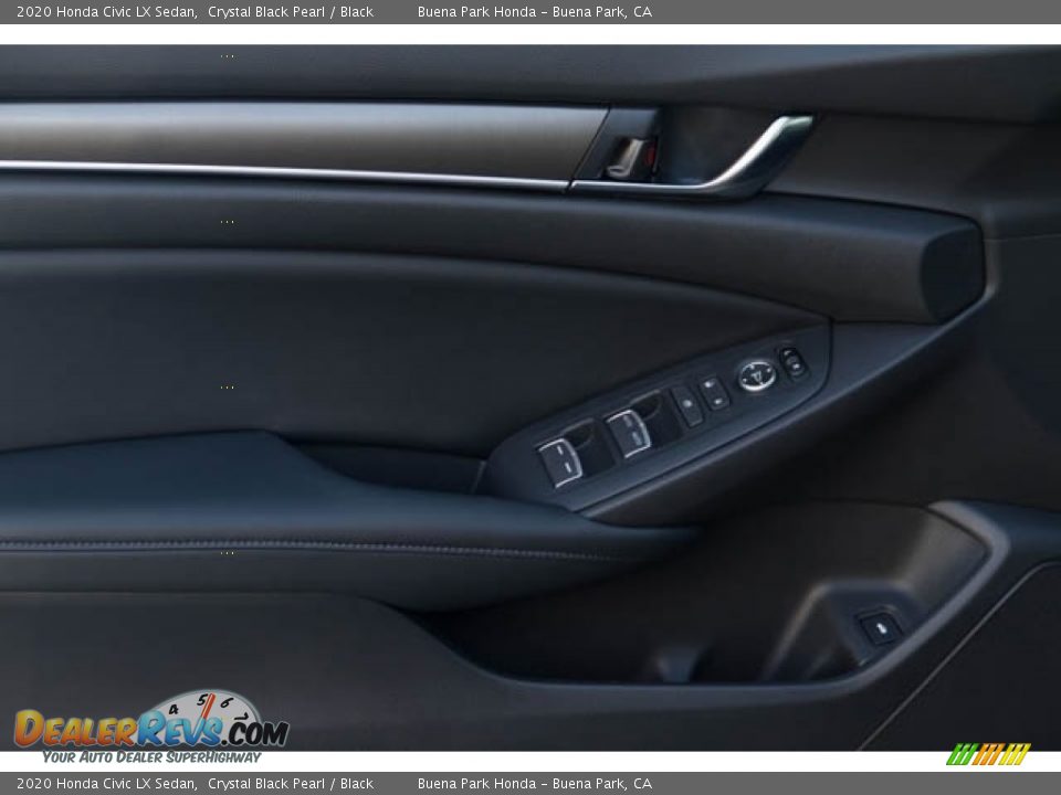 2020 Honda Civic LX Sedan Crystal Black Pearl / Black Photo #33