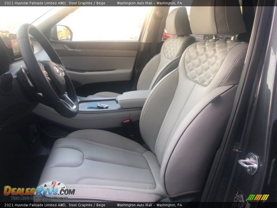 Beige Interior - 2021 Hyundai Palisade Limited AWD Photo #7