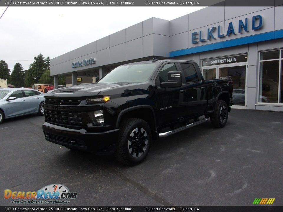 2020 Chevrolet Silverado 2500HD Custom Crew Cab 4x4 Black / Jet Black Photo #1