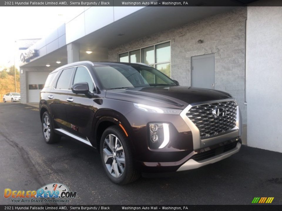 2021 Hyundai Palisade Limited AWD Sierra Burgundy / Black Photo #1