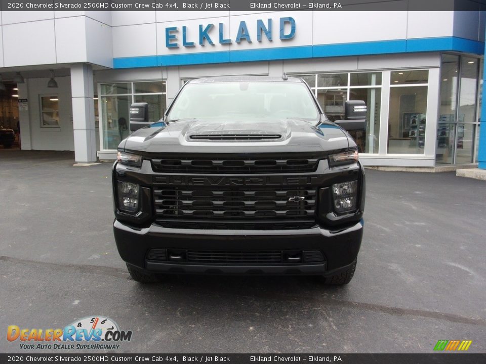 2020 Chevrolet Silverado 2500HD Custom Crew Cab 4x4 Black / Jet Black Photo #2