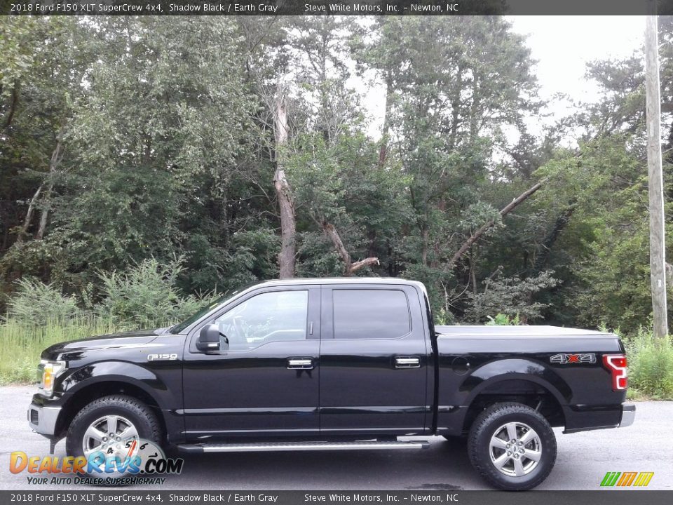 2018 Ford F150 XLT SuperCrew 4x4 Shadow Black / Earth Gray Photo #1