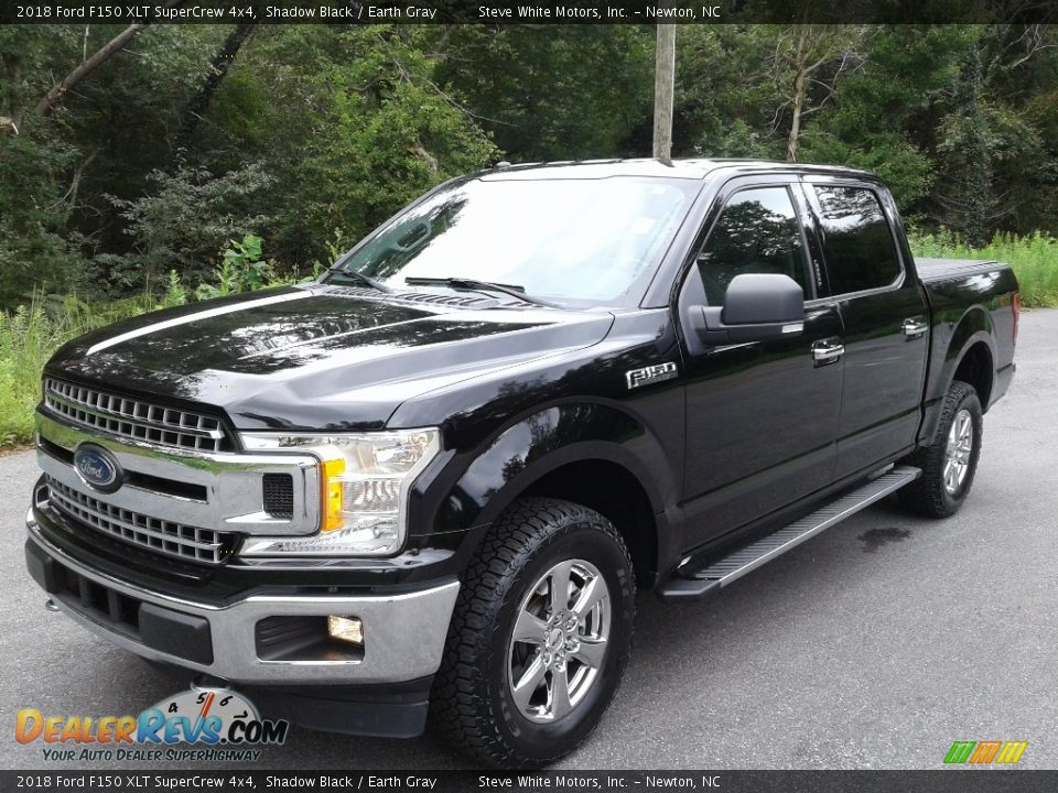 2018 Ford F150 XLT SuperCrew 4x4 Shadow Black / Earth Gray Photo #2