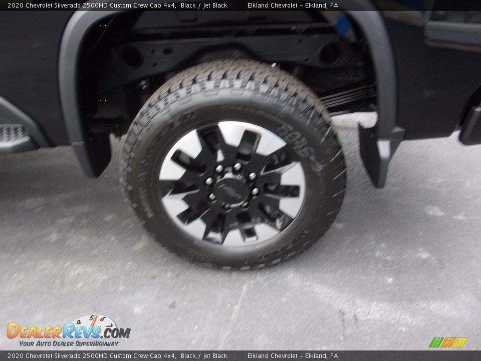 2020 Chevrolet Silverado 2500HD Custom Crew Cab 4x4 Black / Jet Black Photo #10