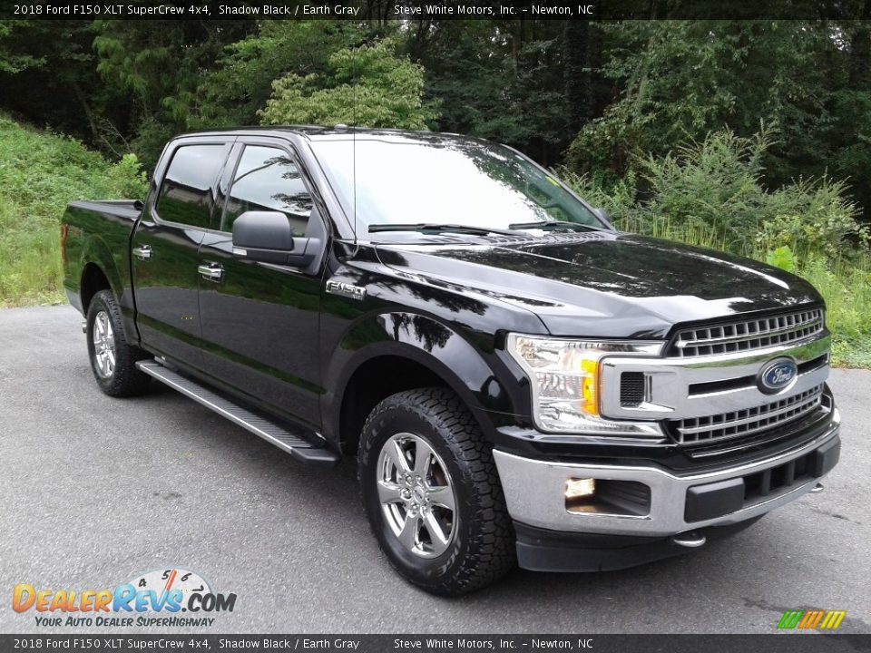 2018 Ford F150 XLT SuperCrew 4x4 Shadow Black / Earth Gray Photo #4