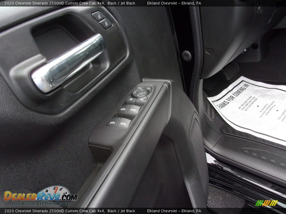 2020 Chevrolet Silverado 2500HD Custom Crew Cab 4x4 Black / Jet Black Photo #14