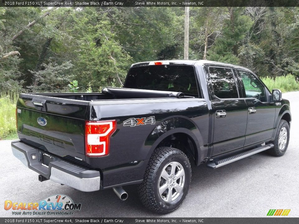2018 Ford F150 XLT SuperCrew 4x4 Shadow Black / Earth Gray Photo #6