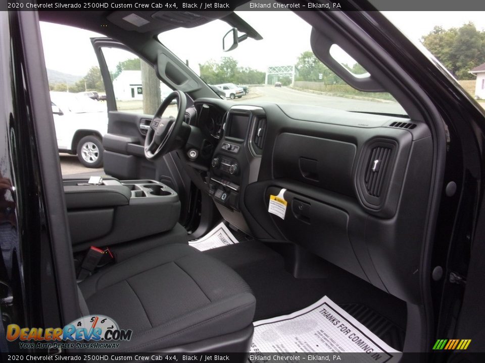 2020 Chevrolet Silverado 2500HD Custom Crew Cab 4x4 Black / Jet Black Photo #15