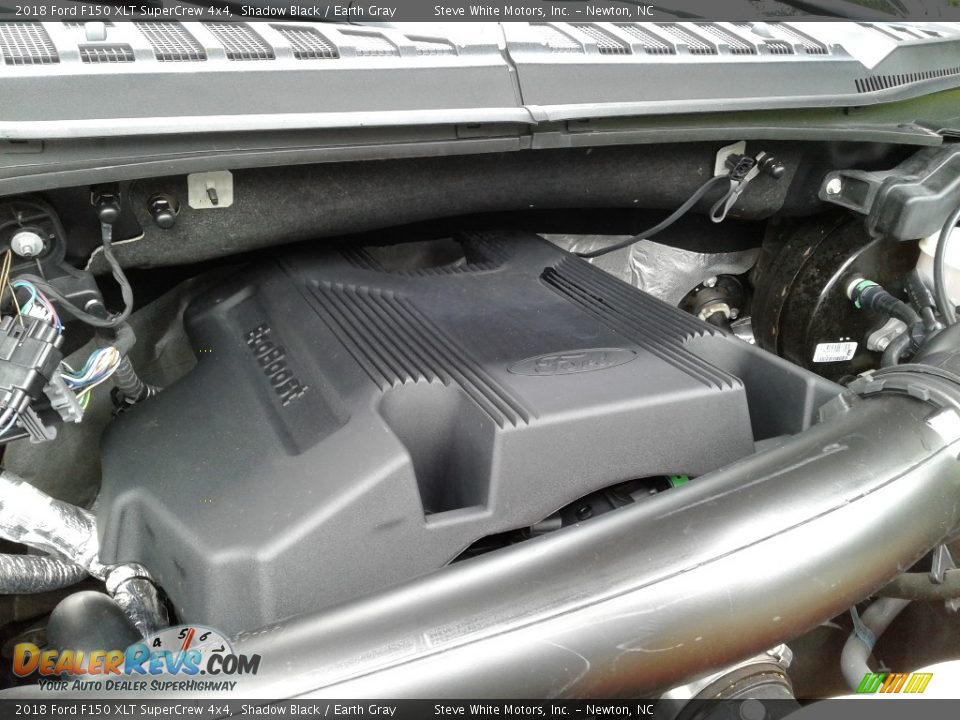 2018 Ford F150 XLT SuperCrew 4x4 Shadow Black / Earth Gray Photo #11