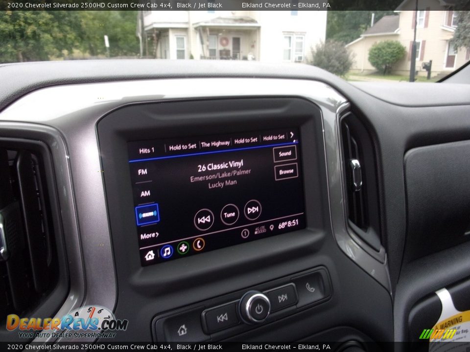 2020 Chevrolet Silverado 2500HD Custom Crew Cab 4x4 Black / Jet Black Photo #21
