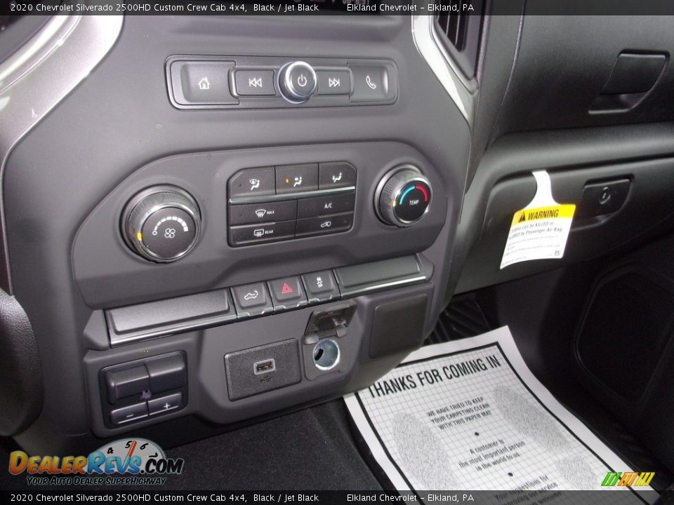 2020 Chevrolet Silverado 2500HD Custom Crew Cab 4x4 Black / Jet Black Photo #23