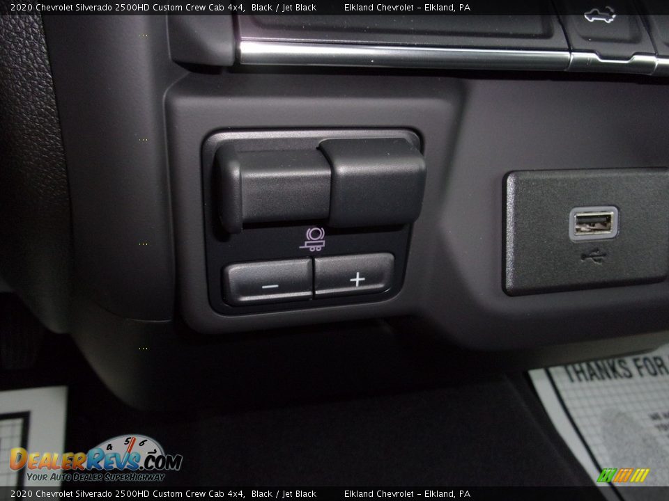 2020 Chevrolet Silverado 2500HD Custom Crew Cab 4x4 Black / Jet Black Photo #24