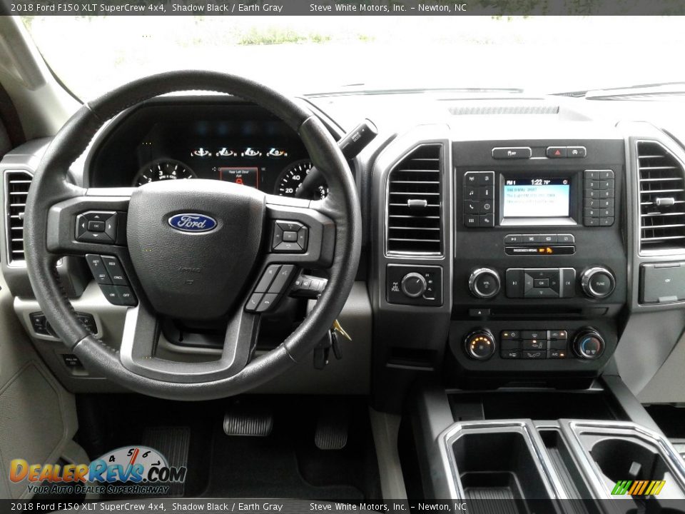 2018 Ford F150 XLT SuperCrew 4x4 Shadow Black / Earth Gray Photo #15