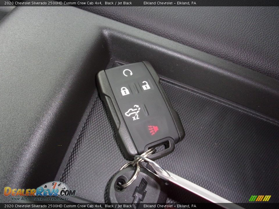 2020 Chevrolet Silverado 2500HD Custom Crew Cab 4x4 Black / Jet Black Photo #28