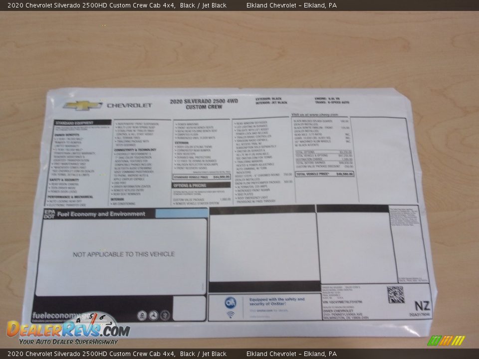 2020 Chevrolet Silverado 2500HD Custom Crew Cab 4x4 Black / Jet Black Photo #29