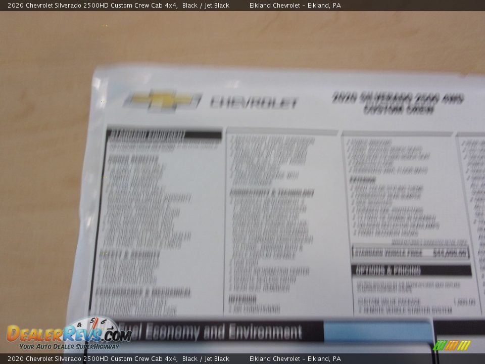 2020 Chevrolet Silverado 2500HD Custom Crew Cab 4x4 Black / Jet Black Photo #30