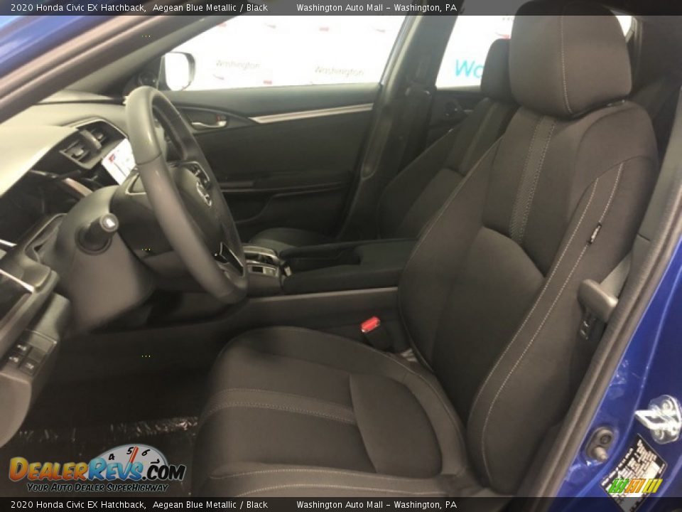 2020 Honda Civic EX Hatchback Aegean Blue Metallic / Black Photo #5