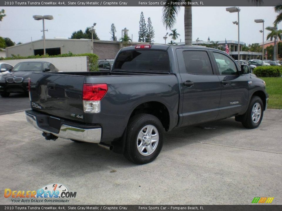 2010 Toyota Tundra CrewMax 4x4 Slate Gray Metallic / Graphite Gray Photo #9