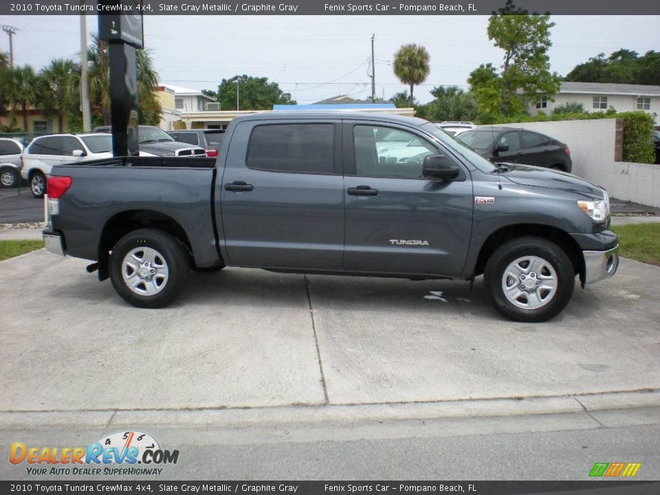2010 Toyota Tundra CrewMax 4x4 Slate Gray Metallic / Graphite Gray Photo #10