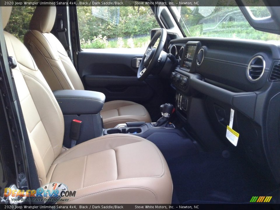 2020 Jeep Wrangler Unlimited Sahara 4x4 Black / Dark Saddle/Black Photo #17