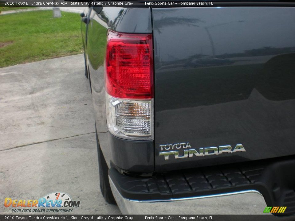 2010 Toyota Tundra CrewMax 4x4 Slate Gray Metallic / Graphite Gray Photo #13