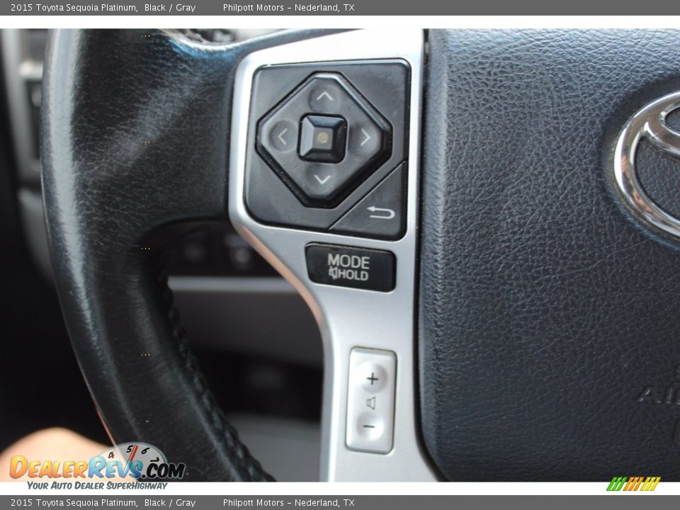 2015 Toyota Sequoia Platinum Steering Wheel Photo #11