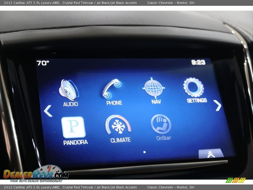 2013 Cadillac ATS 3.6L Luxury AWD Crystal Red Tintcoat / Jet Black/Jet Black Accents Photo #10