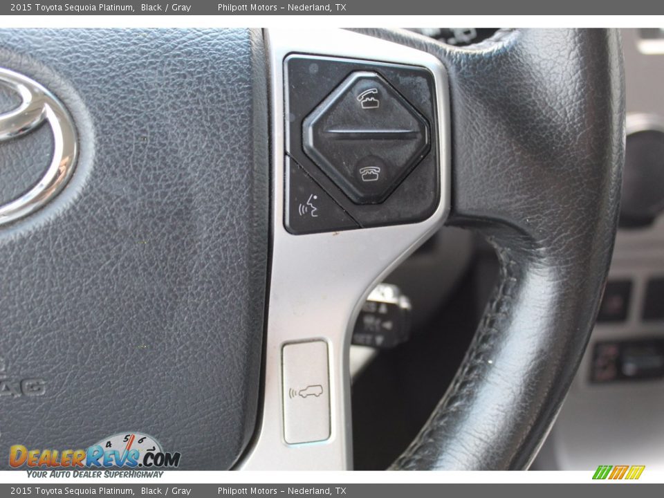 2015 Toyota Sequoia Platinum Steering Wheel Photo #12