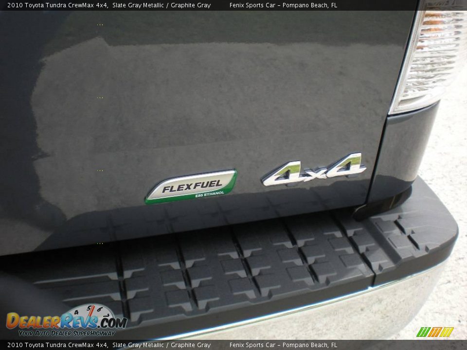 2010 Toyota Tundra CrewMax 4x4 Slate Gray Metallic / Graphite Gray Photo #14