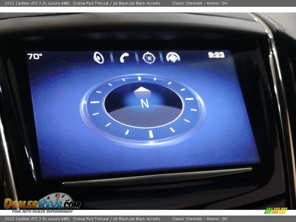 2013 Cadillac ATS 3.6L Luxury AWD Crystal Red Tintcoat / Jet Black/Jet Black Accents Photo #13