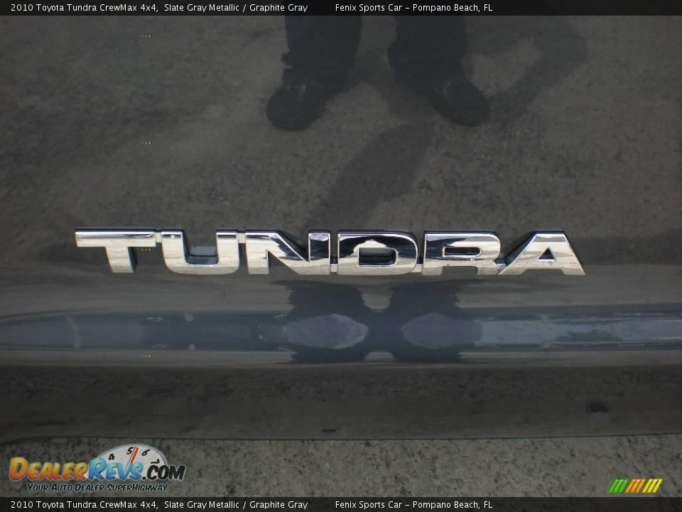2010 Toyota Tundra CrewMax 4x4 Slate Gray Metallic / Graphite Gray Photo #15