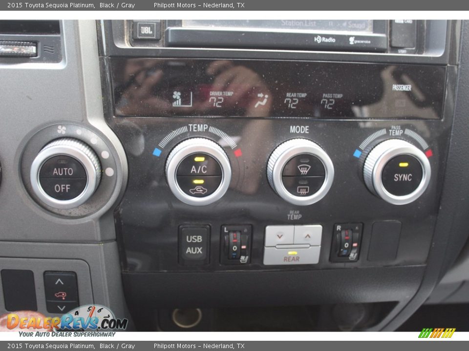 Controls of 2015 Toyota Sequoia Platinum Photo #16