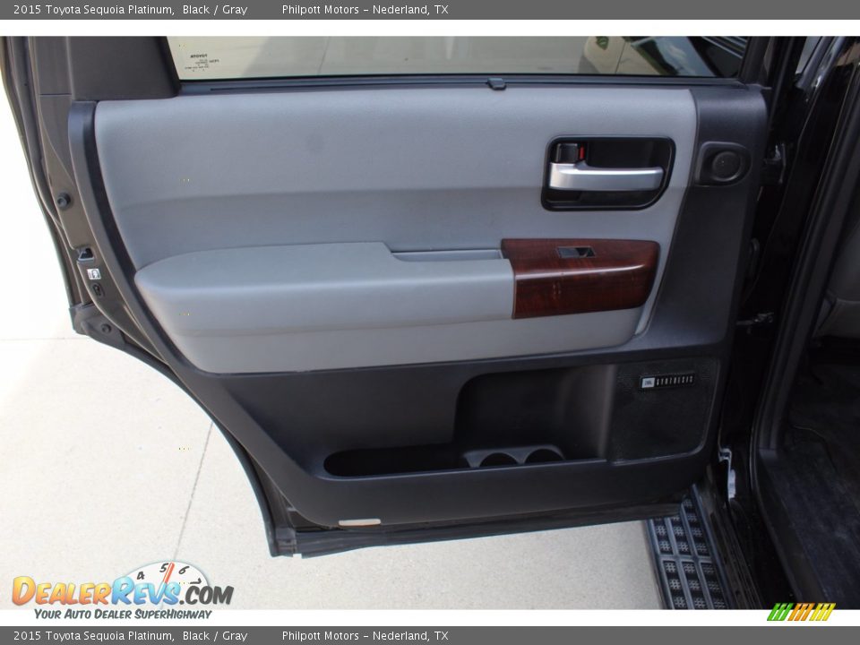 Door Panel of 2015 Toyota Sequoia Platinum Photo #19