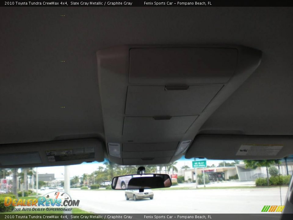 2010 Toyota Tundra CrewMax 4x4 Slate Gray Metallic / Graphite Gray Photo #17