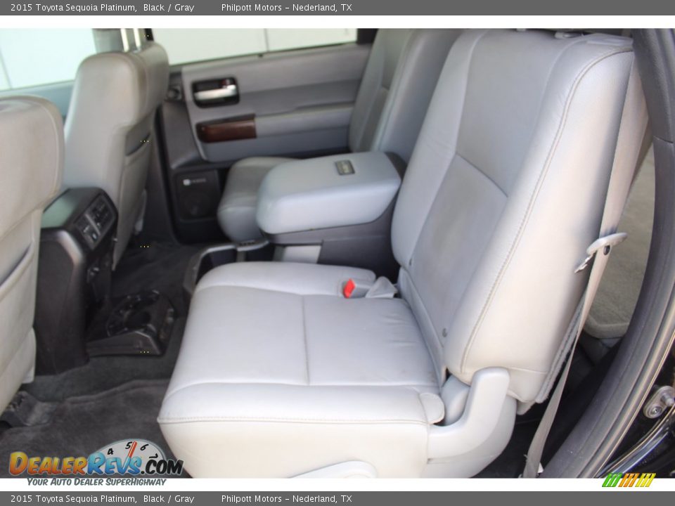 Rear Seat of 2015 Toyota Sequoia Platinum Photo #20