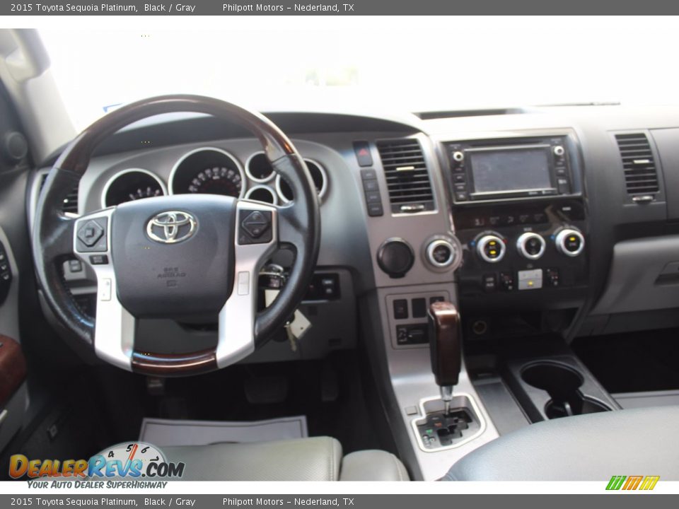 Dashboard of 2015 Toyota Sequoia Platinum Photo #21