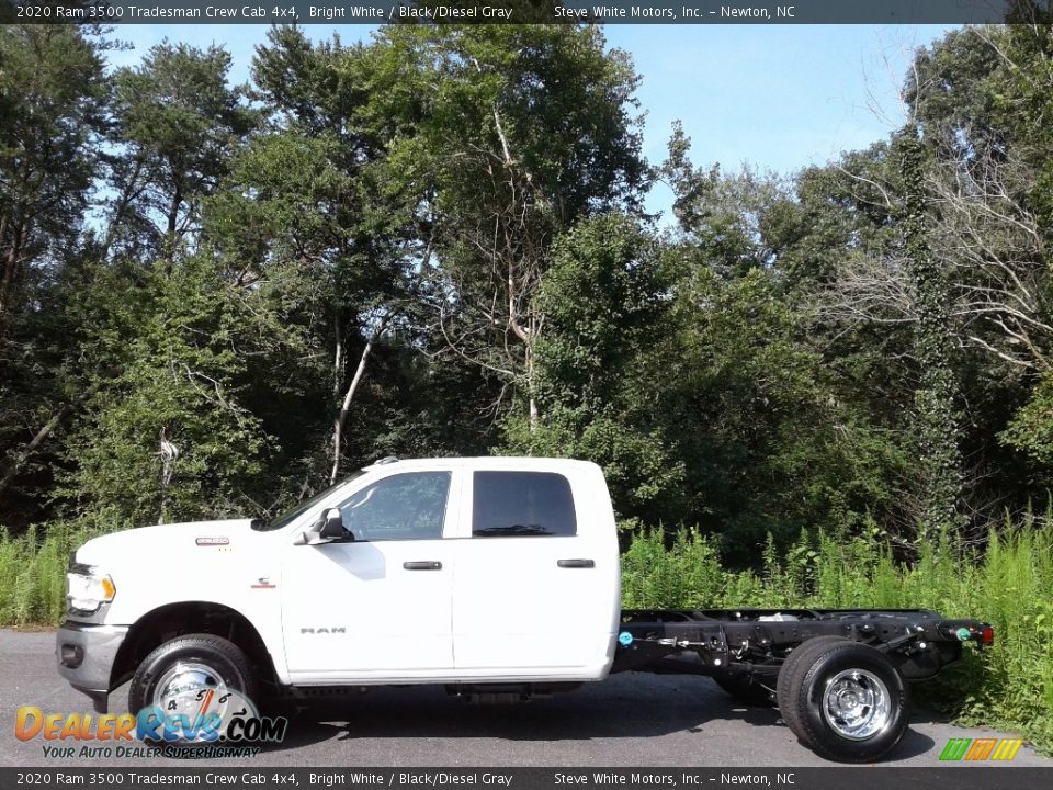 2020 Ram 3500 Tradesman Crew Cab 4x4 Bright White / Black/Diesel Gray Photo #1