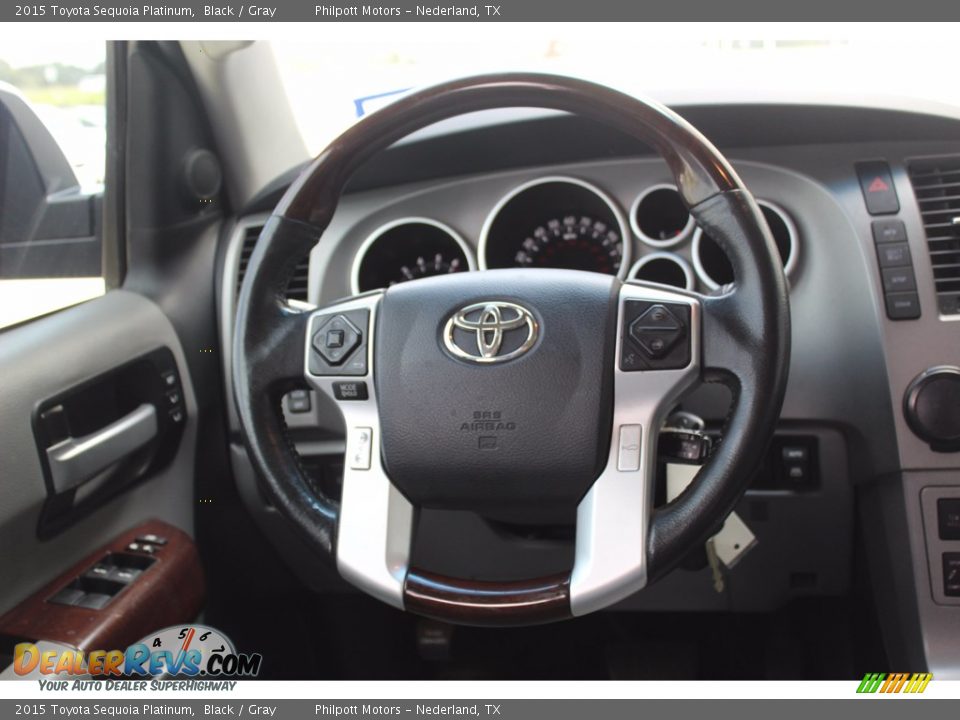 2015 Toyota Sequoia Platinum Steering Wheel Photo #22