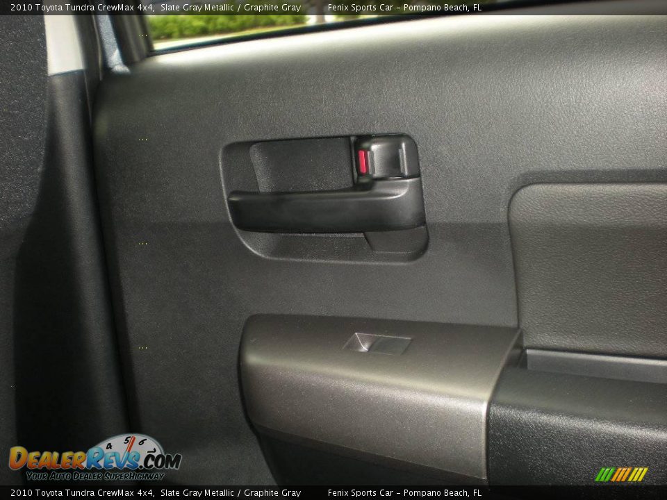 2010 Toyota Tundra CrewMax 4x4 Slate Gray Metallic / Graphite Gray Photo #18