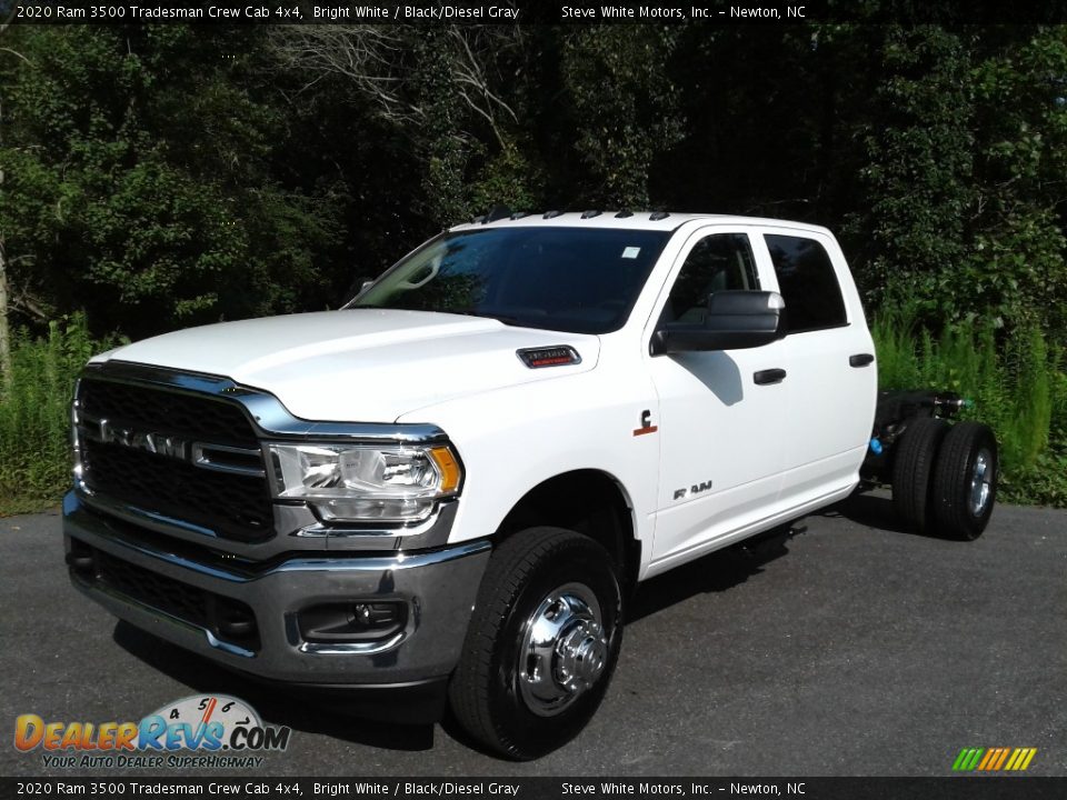 2020 Ram 3500 Tradesman Crew Cab 4x4 Bright White / Black/Diesel Gray Photo #2