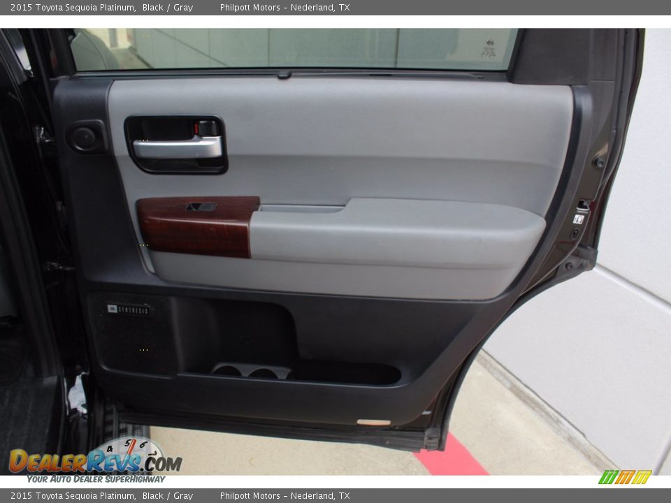 Door Panel of 2015 Toyota Sequoia Platinum Photo #24