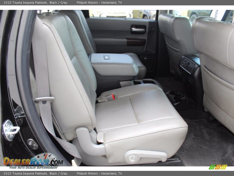 Rear Seat of 2015 Toyota Sequoia Platinum Photo #25