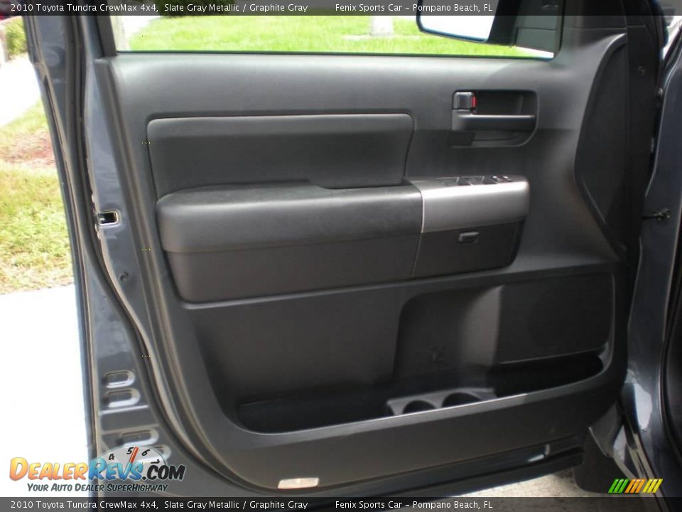 2010 Toyota Tundra CrewMax 4x4 Slate Gray Metallic / Graphite Gray Photo #19