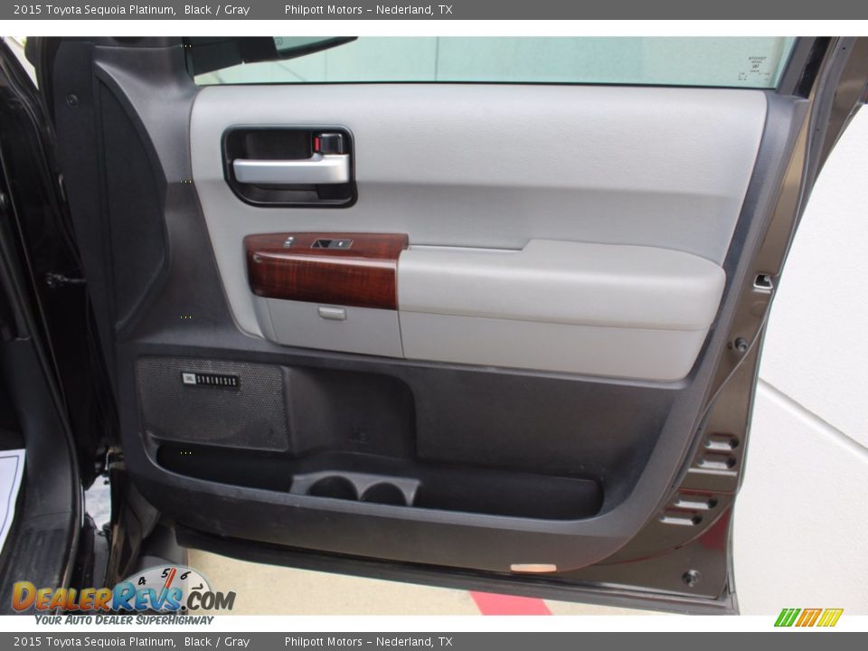 Door Panel of 2015 Toyota Sequoia Platinum Photo #26