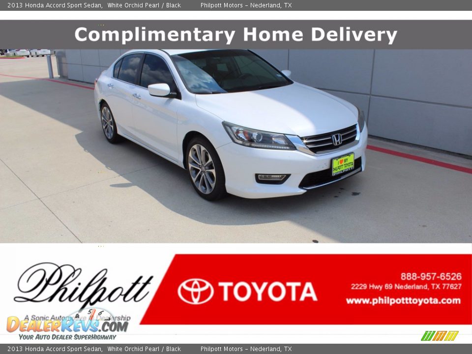 2013 Honda Accord Sport Sedan White Orchid Pearl / Black Photo #1