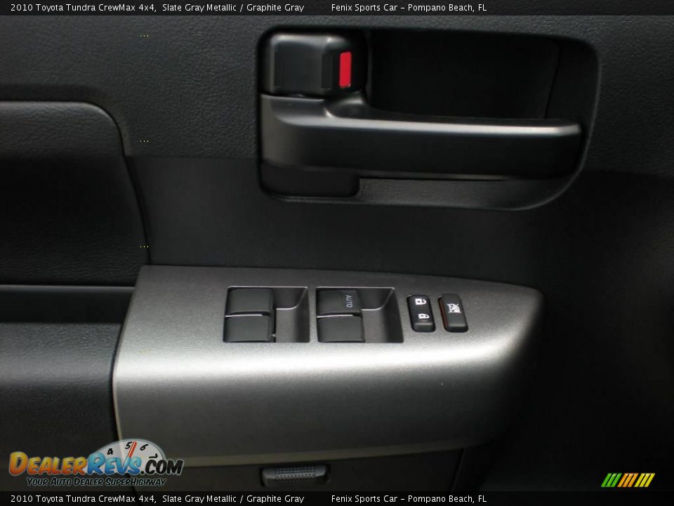 2010 Toyota Tundra CrewMax 4x4 Slate Gray Metallic / Graphite Gray Photo #20