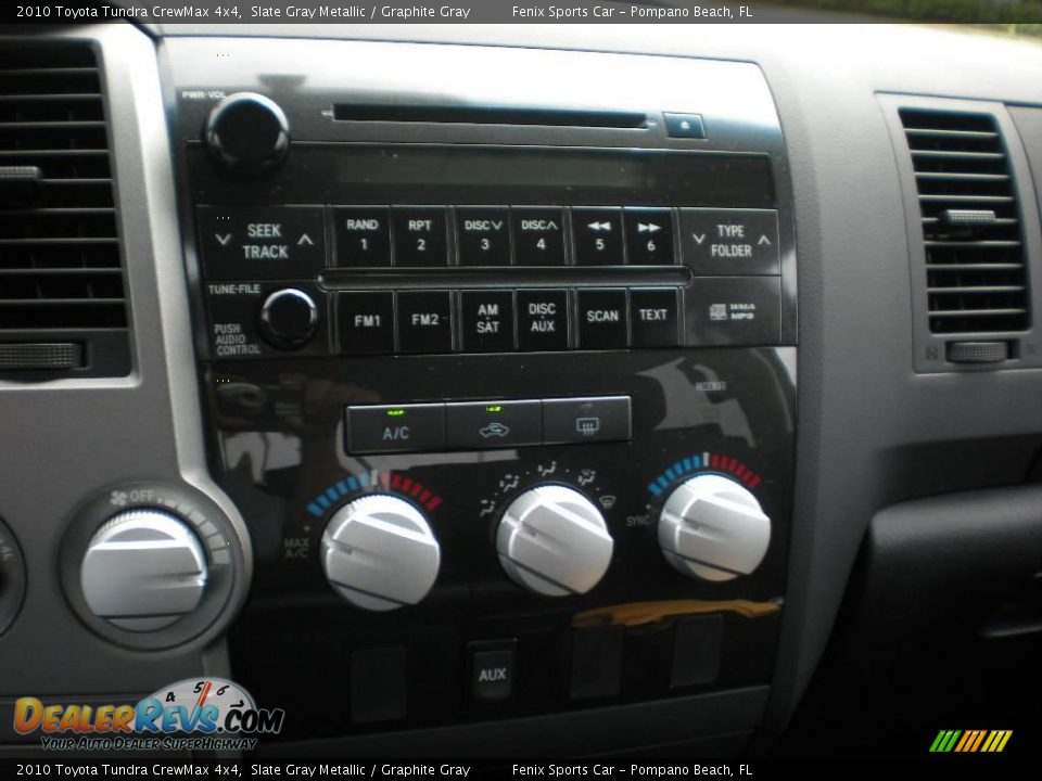2010 Toyota Tundra CrewMax 4x4 Slate Gray Metallic / Graphite Gray Photo #21